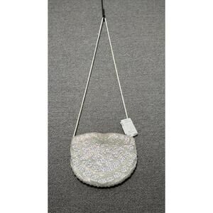 VTG Lord&Taylor Evening Purse Opalescent Satin Beaded Y2K